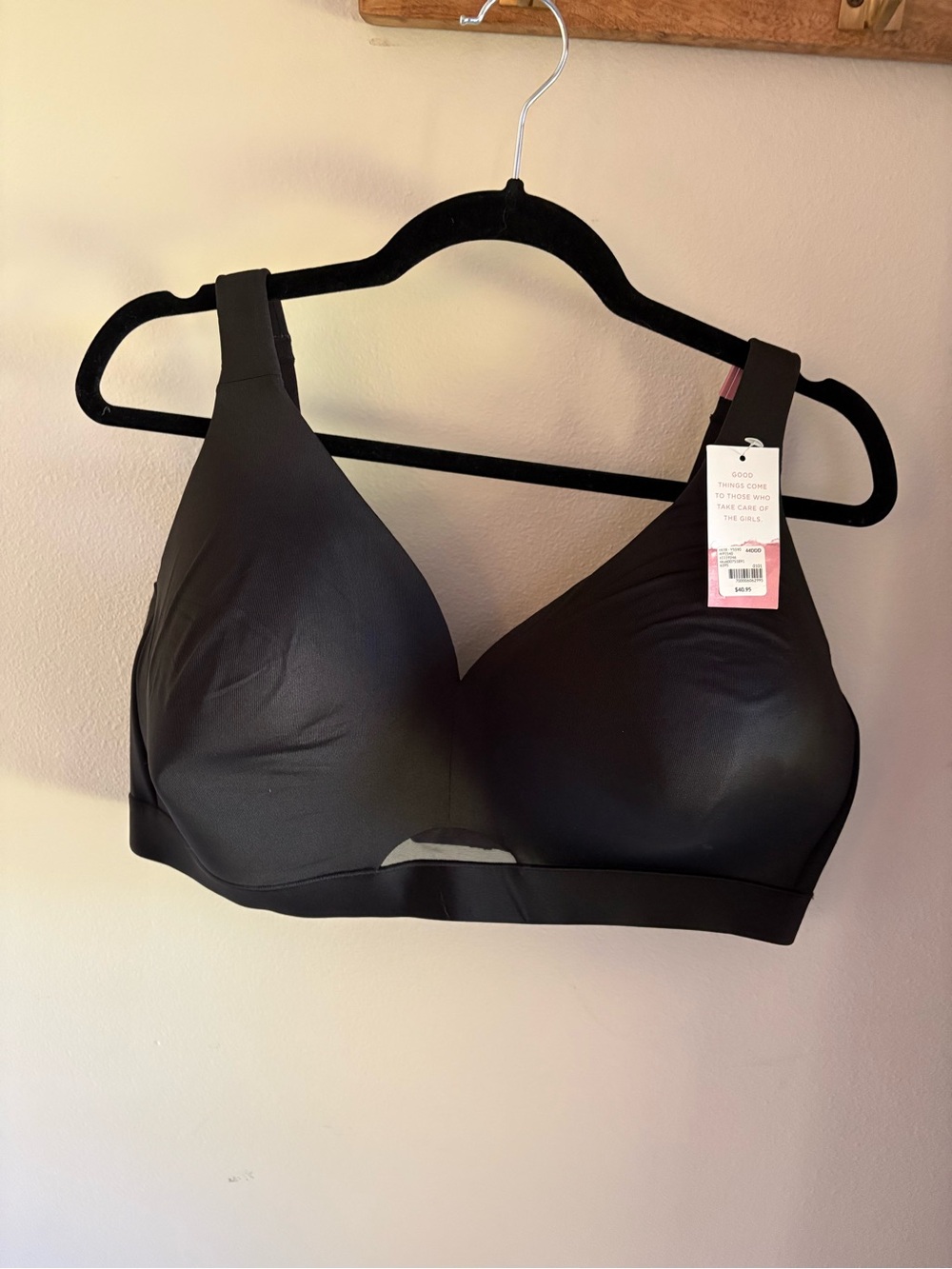 Cacique Wireless Black Comfort Bra